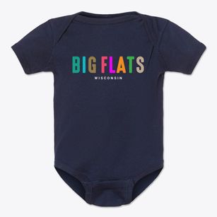 Big Flats Wisconsin Color Pop Baby Onesie