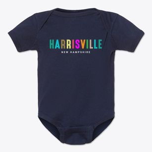 Harrisville New Hampshire Color Pop Baby Onesie