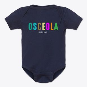 Osceola Missouri Color Pop Baby Onesie
