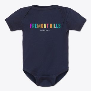 Fremont Hills Missouri Color Pop Baby Onesie