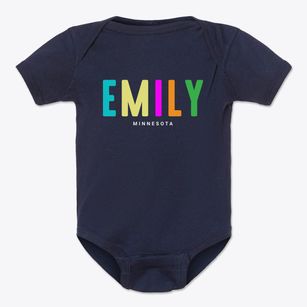 Emily Minnesota Color Pop Baby Onesie