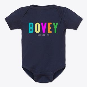Bovey Minnesota Color Pop Baby Onesie