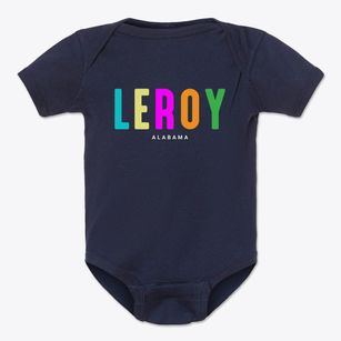Leroy Alabama Color Pop Baby Onesie
