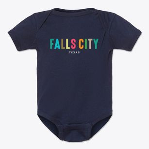 Falls City Texas Color Pop Baby Onesie