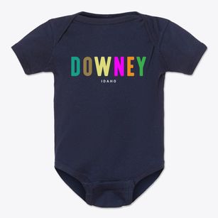 Downey Idaho Color Pop Baby Onesie