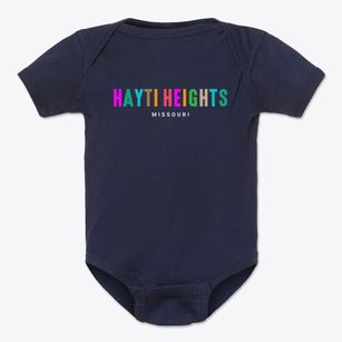 Hayti Heights Missouri Color Pop Baby Onesie