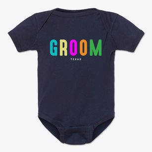 Groom Texas Color Pop Baby Onesie
