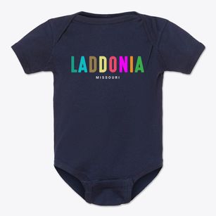 Laddonia Missouri Color Pop Baby Onesie
