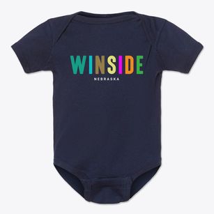 Winside Nebraska Color Pop Baby Onesie