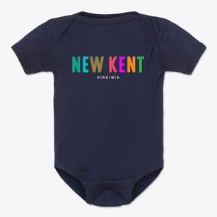 New Kent Virginia Color Pop Baby Onesie