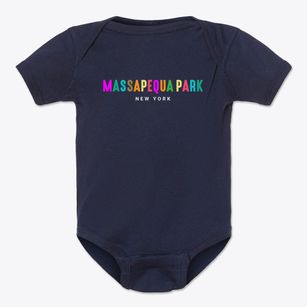 Massapequa Park New York Color Pop Baby Onesie