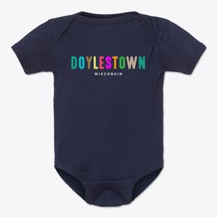 Doylestown Wisconsin Color Pop Baby Onesie