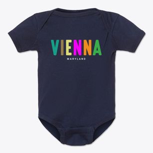 Vienna Maryland Color Pop Baby Onesie