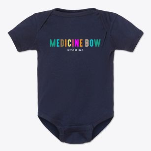 Medicine Bow Wyoming Color Pop Baby Onesie
