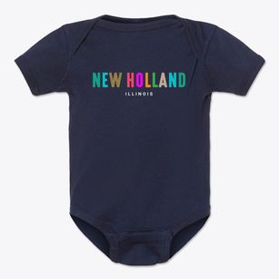 New Holland Illinois Color Pop Baby Onesie