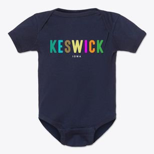 Keswick Iowa Color Pop Baby Onesie