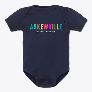 Askewville North Carolina Color Pop Baby Onesie
