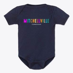 Mitchellville Tennessee Color Pop Baby Onesie