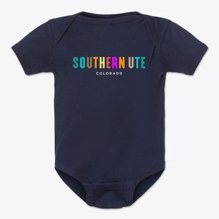 Southern Ute Colorado Color Pop Baby Onesie
