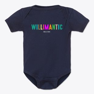 Willimantic Maine Color Pop Baby Onesie