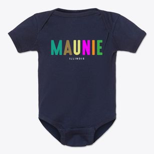 Maunie Illinois Color Pop Baby Onesie