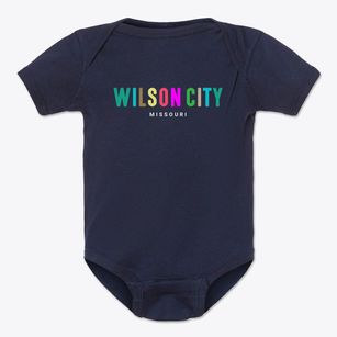 Wilson City Missouri Color Pop Baby Onesie