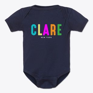 Clare New York Color Pop Baby Onesie