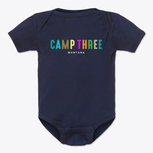 Camp Three Montana Color Pop Baby Onesie