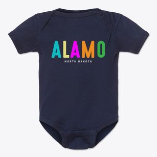 Alamo North Dakota Color Pop Baby Onesie