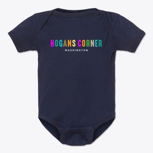 Hogans Corner Washington Color Pop Baby Onesie