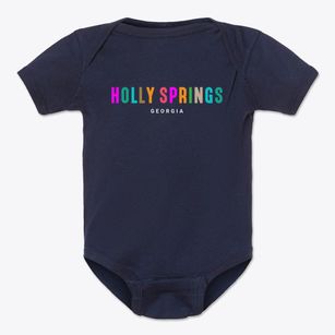 Holly Springs Georgia Color Pop Baby Onesie
