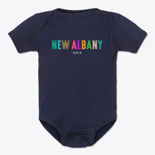 New Albany Ohio Color Pop Baby Onesie
