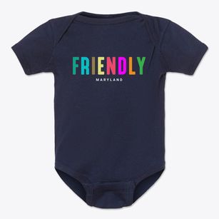 Friendly Maryland Color Pop Baby Onesie