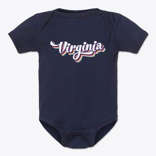  Virginia Retro Candy Vibes Baby Onesie
