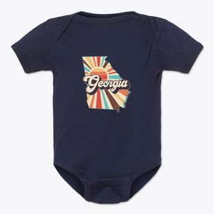  Georgia Retro Art Baby Onesie