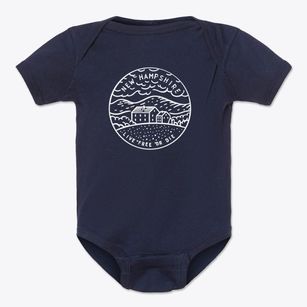  New Hampshire Icon Baby Onesie