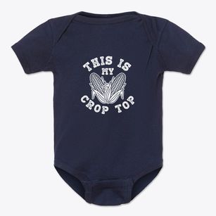   This Is My Crop Top Baby Onesie