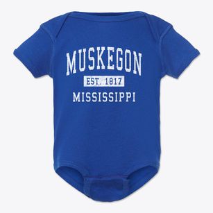 Muskegon Mississippi Classic Established Baby Onesie