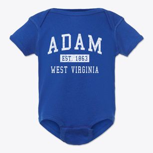 Adam West Virginia Classic Established Baby Onesie