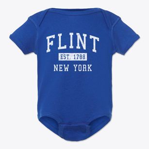 Flint New York Classic Established Baby Onesie