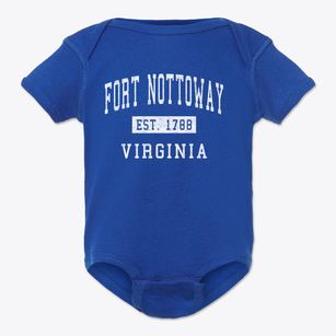 Fort Nottoway Virginia Classic Established Baby Onesie