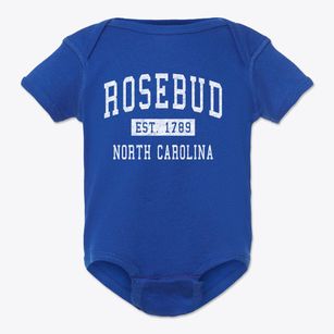 Rosebud North Carolina Classic Established Baby Onesie