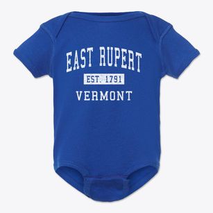 East Rupert Vermont Classic Established Baby Onesie