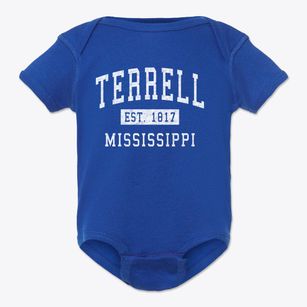 Terrell Mississippi Classic Established Baby Onesie
