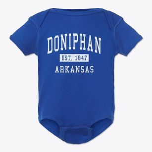 Doniphan Arkansas Classic Established Baby Onesie