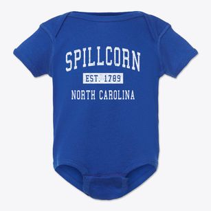 Spillcorn North Carolina Classic Established Baby Onesie