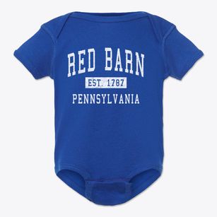 Red Barn Pennsylvania Classic Established Baby Onesie