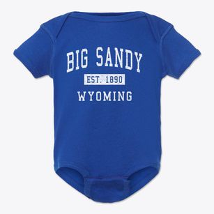 Big Sandy Wyoming Classic Established Baby Onesie