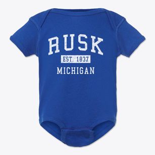 Rusk Michigan Classic Established Baby Onesie