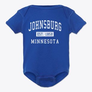 Johnsburg Minnesota Classic Established Baby Onesie